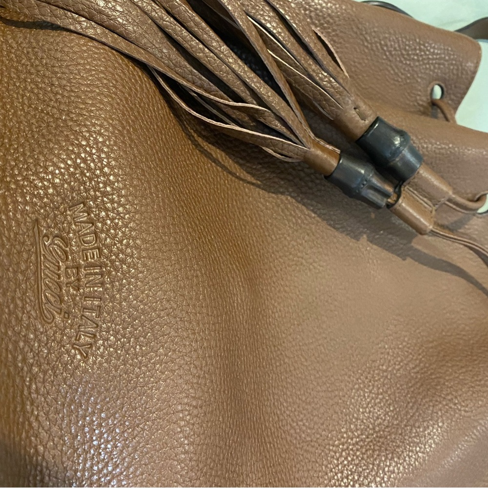 NWT Gucci Brown Leather Lady Bucket / Shoulder Bag - Picture 7 of 10